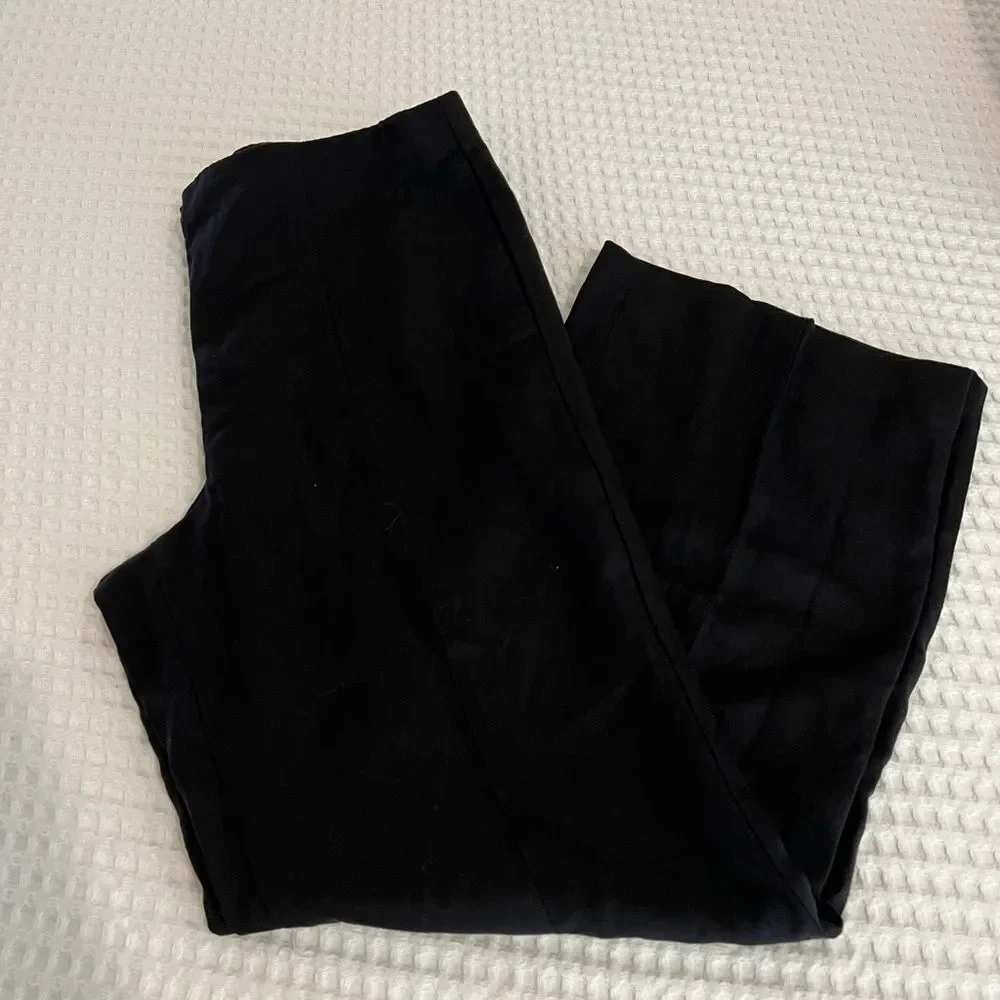 New Ann Taylor High Rise Classic Black Wide-Leg Pants size 12